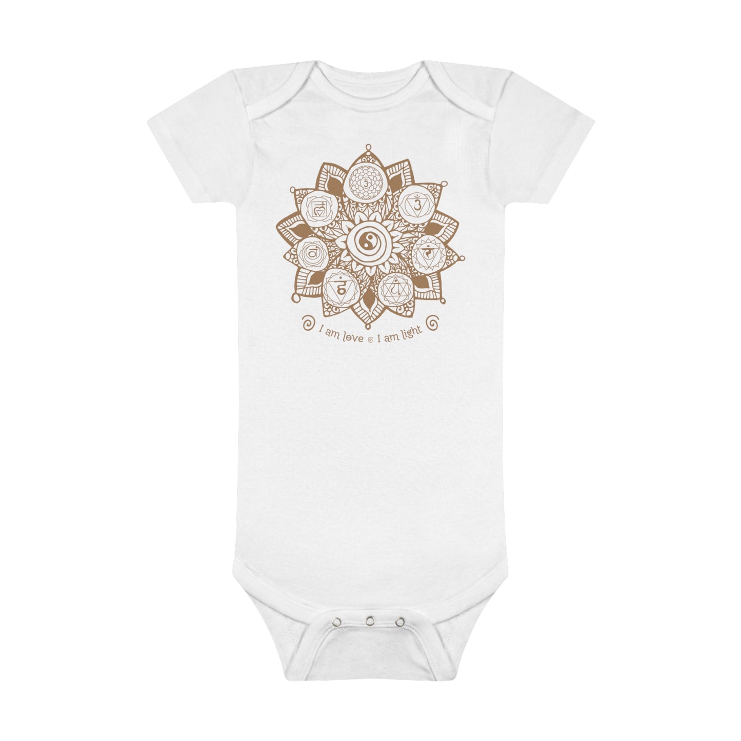 Chakras Organic Short Sleeve Onesie