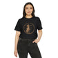 Sagittarius Unisex Recycled Organic T-Shirt on model (Black)