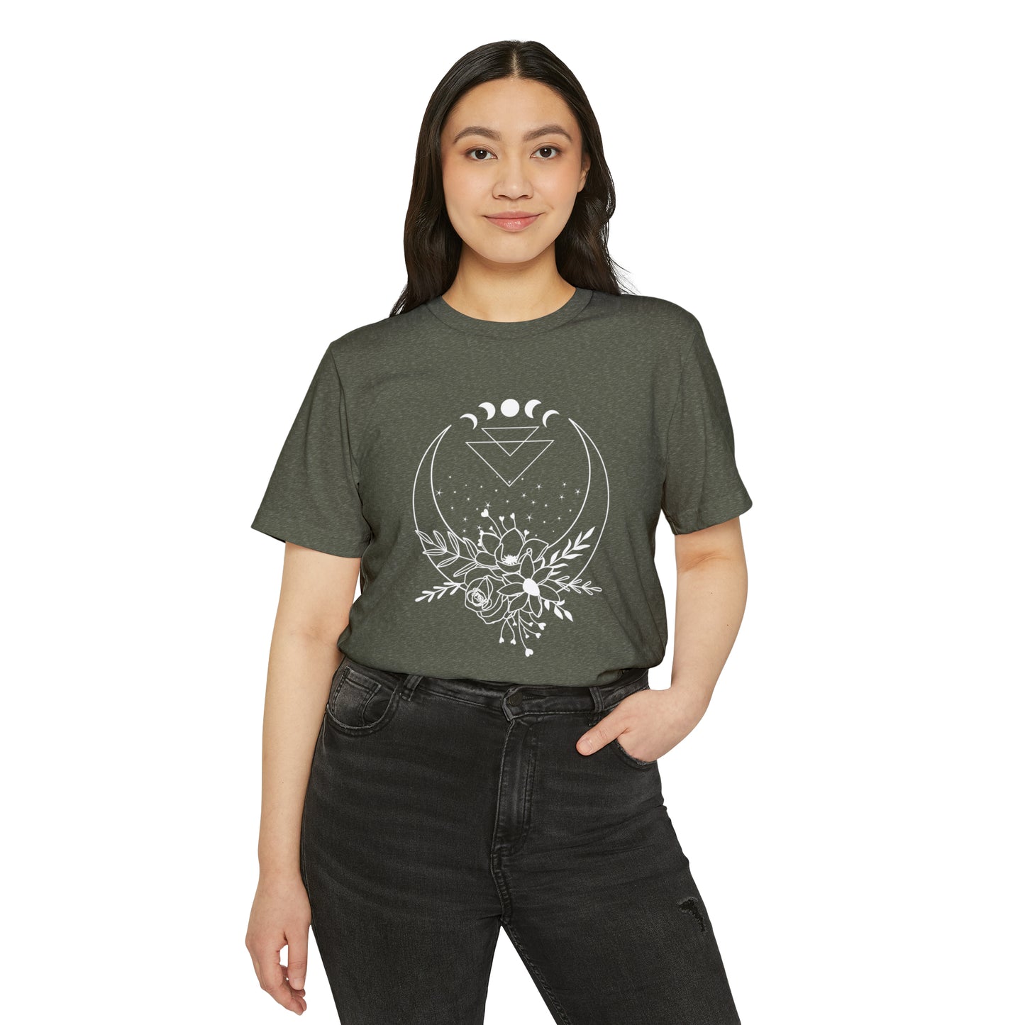 Flower Moon Unisex Recycled Organic T-Shirt