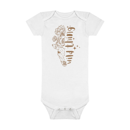 Wild Thing Organic Short Sleeve Onesie