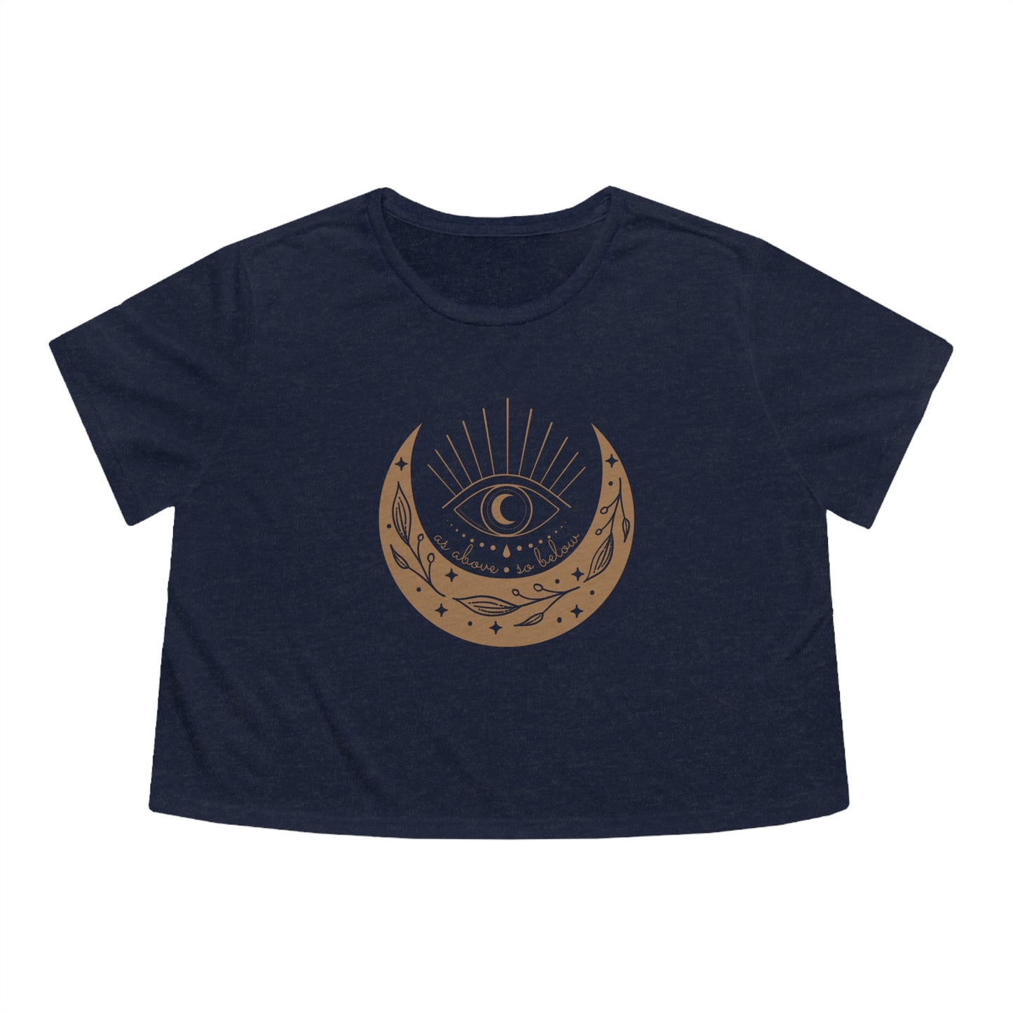 As Above So Below Cropped Tee (Navy)