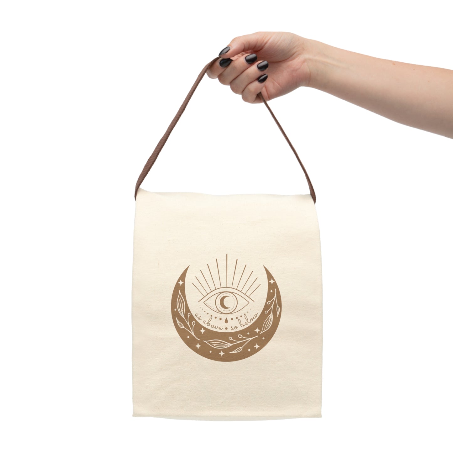 As Above So Below Canvas Lunch Bag With Strap