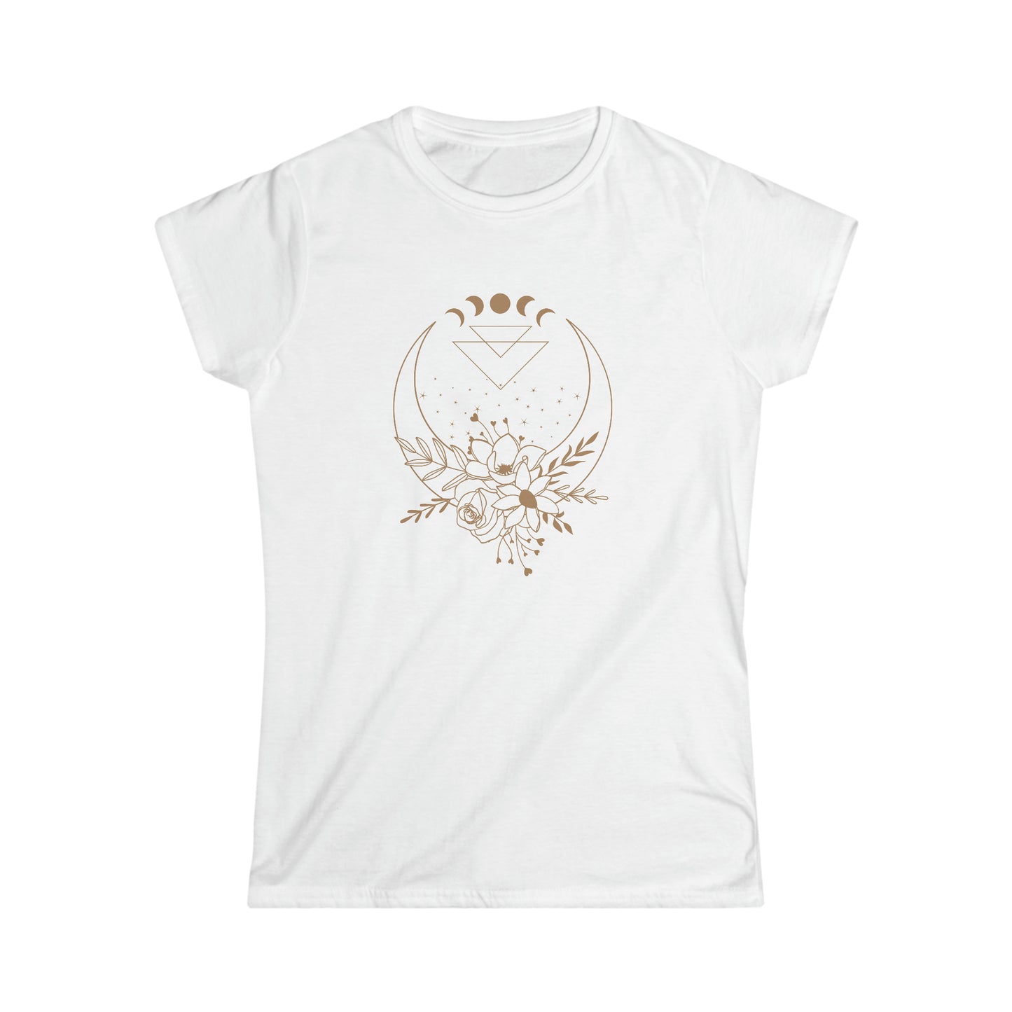 Flower Moon Women's Fitted Tee