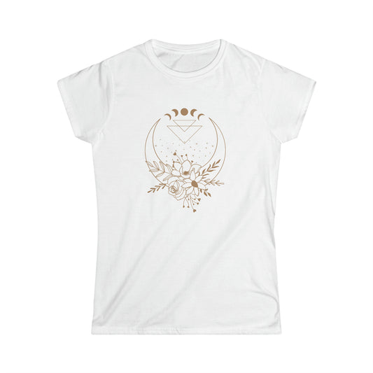 Flower Moon Women's Fitted Tee