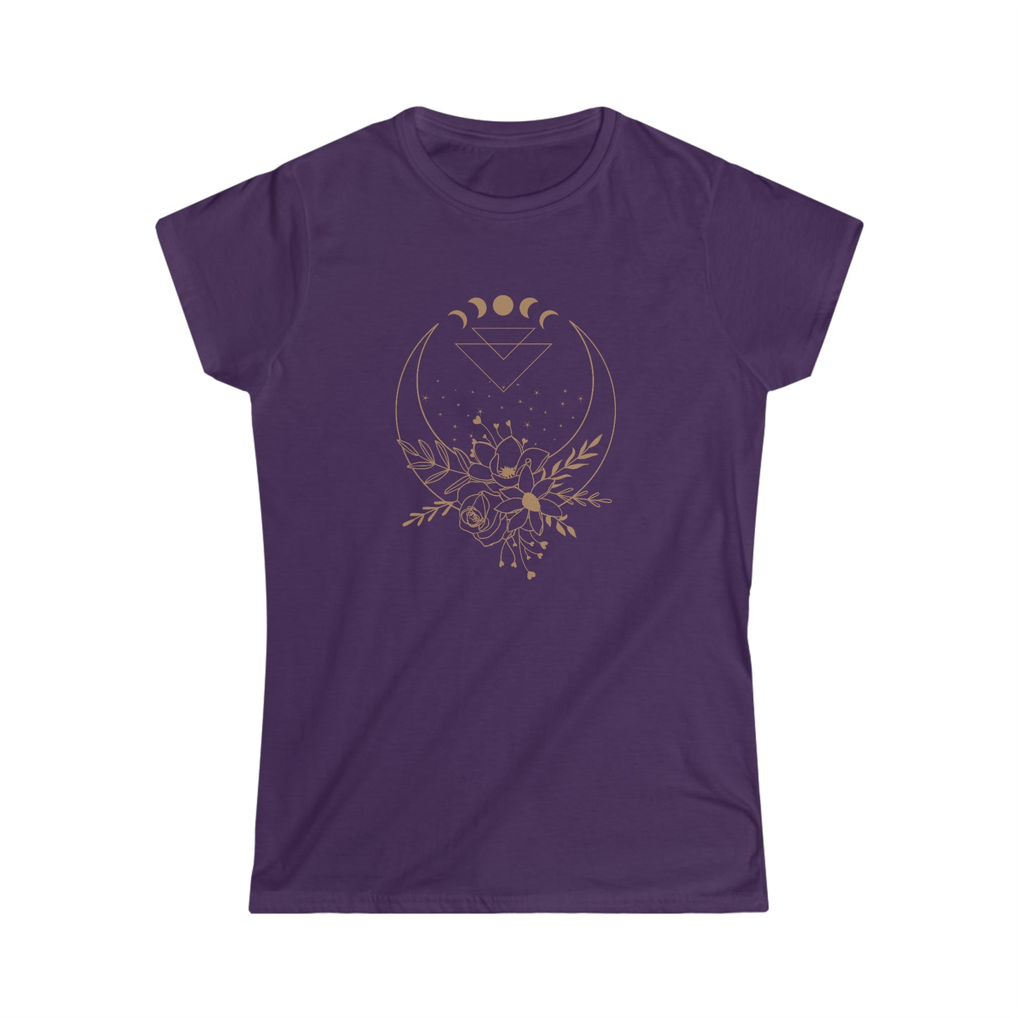 Flower Moon Women's Fitted Tee