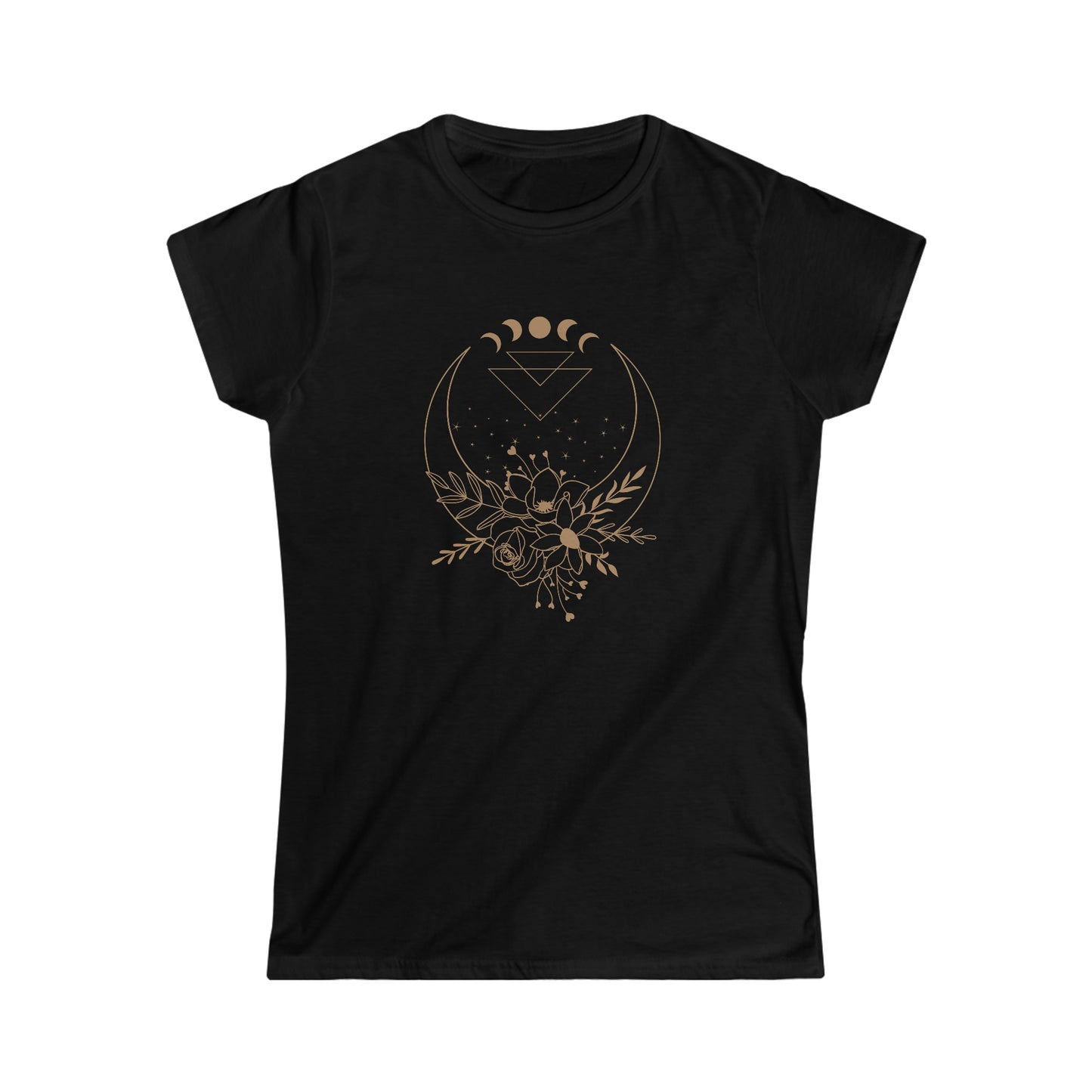 Flower Moon Women's Fitted Tee