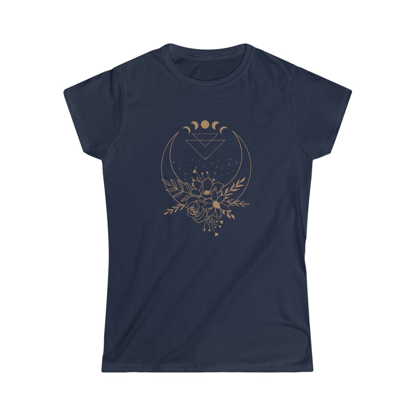 Flower Moon Women's Fitted Tee