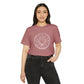 Cancer Unisex Recycled Organic T-Shirt on model (Mauve)
