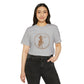 Sagittarius Unisex Recycled Organic T-Shirt on model (Athletic Grey)