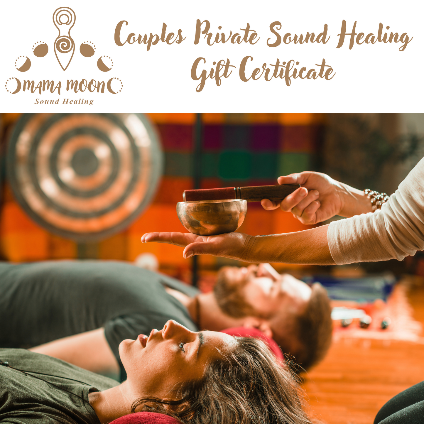 Couples Private Sound Healing Gift Certificate