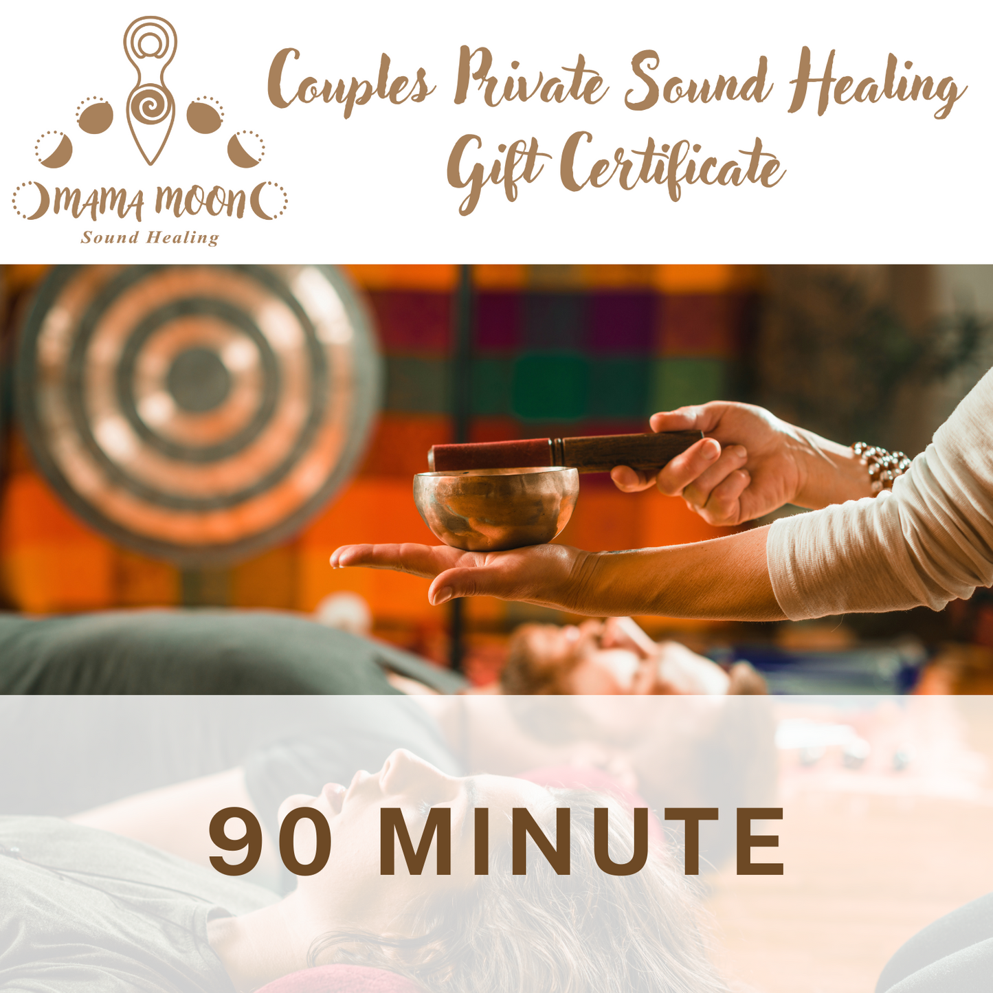 Couples Private Sound Healing Gift Certificate