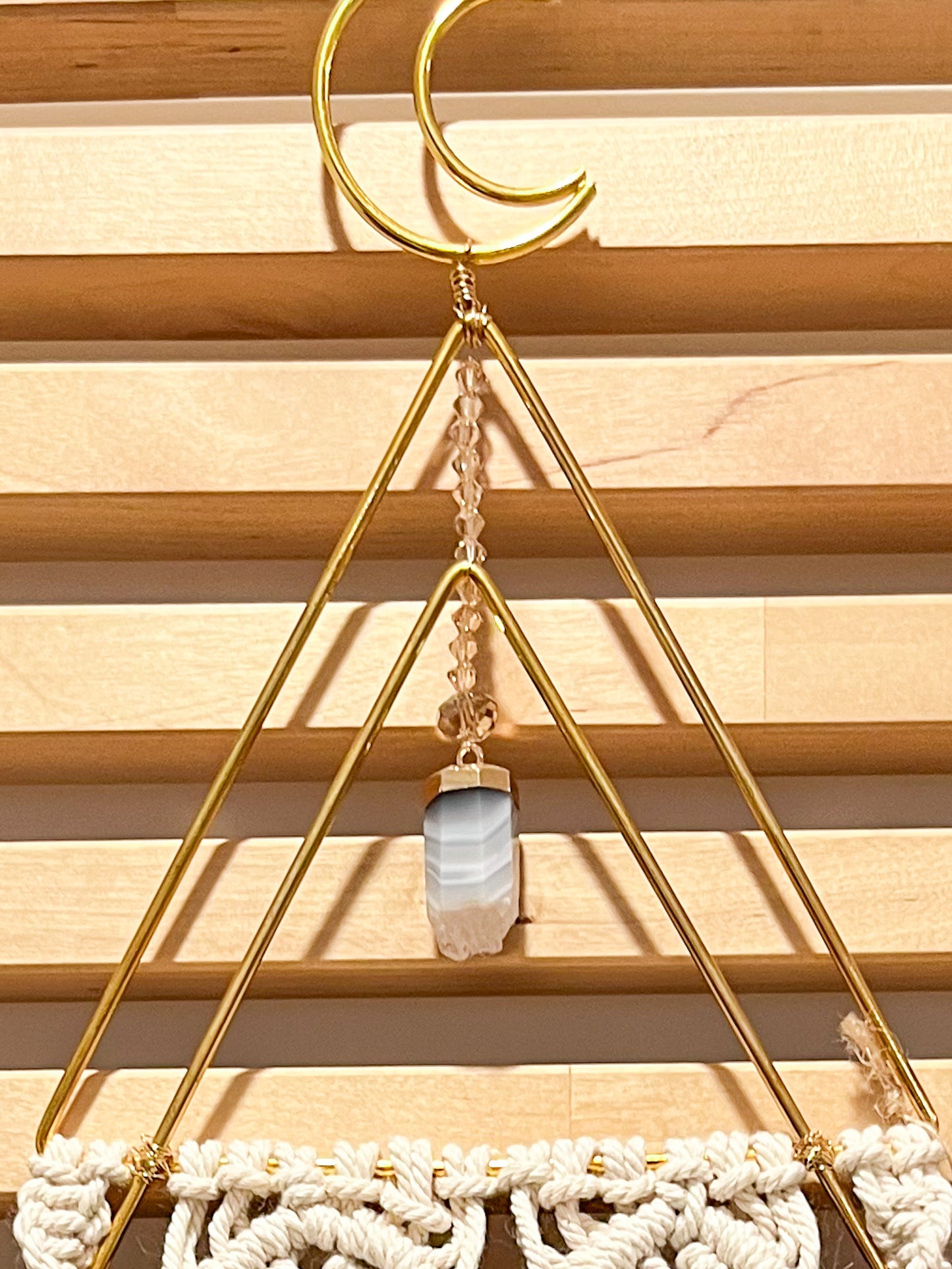 Blue Moon Macrame Wall Hanging