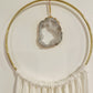 Hand Dyed Quartz Geode Macrame Wall Hanging