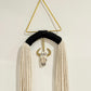 Triangle and Bone Macrame Wall Hanging