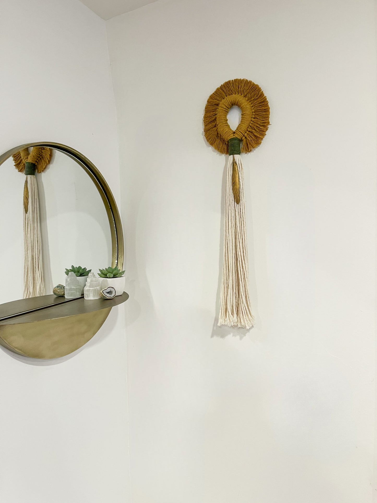 Feather Macrame Wall Hanging