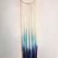 Hand Dyed Quartz Geode Macrame Wall Hanging
