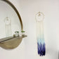 Hand Dyed Crystal Moon Macrame Wall Hanging