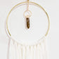Hand Dyed Smoky Quartz Macrame Wall Hanging