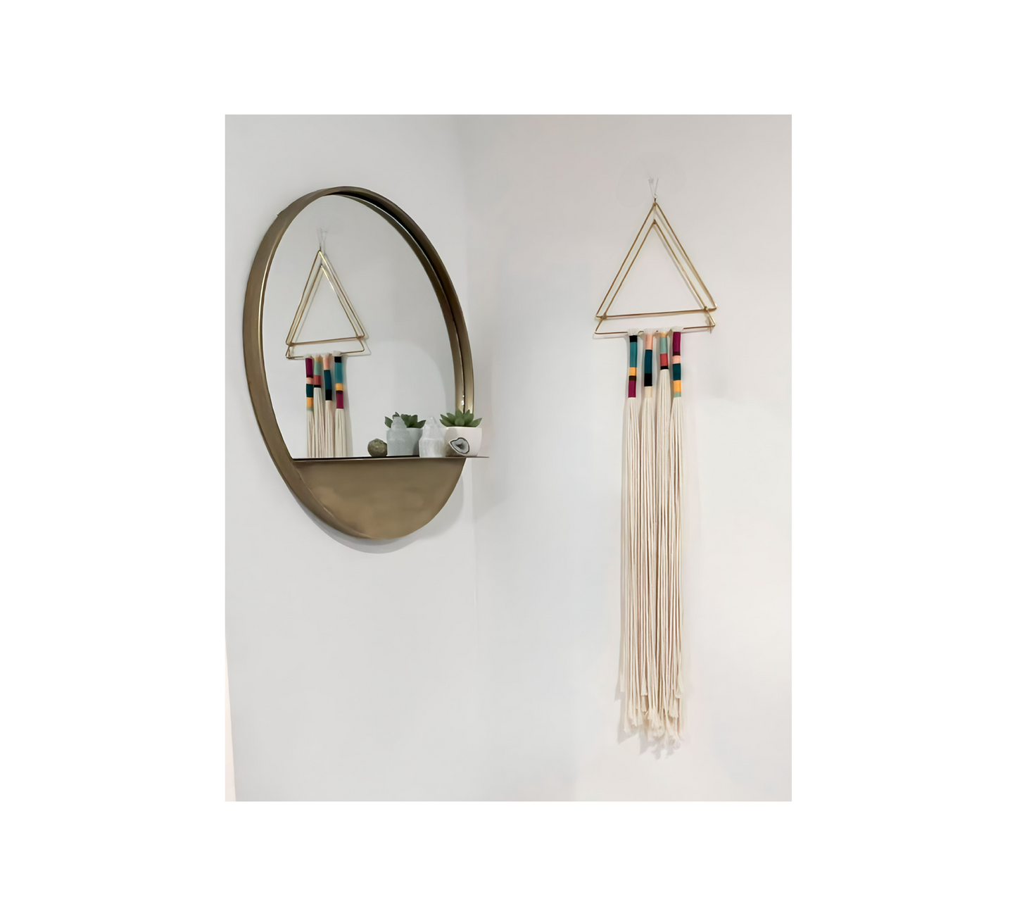 Color-block Triangles Macrame Wall Hanging