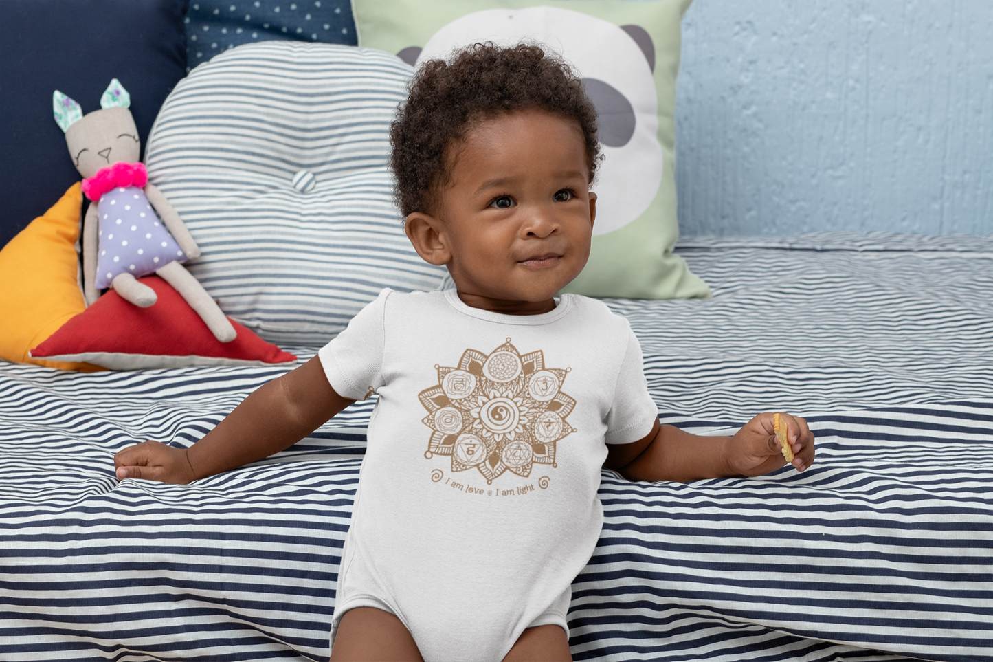 Chakras Organic Short Sleeve Onesie