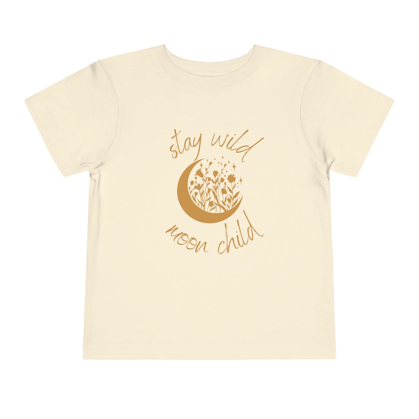 Toddler Short Sleeve Stay Wild Moon Child Tee (Natural)