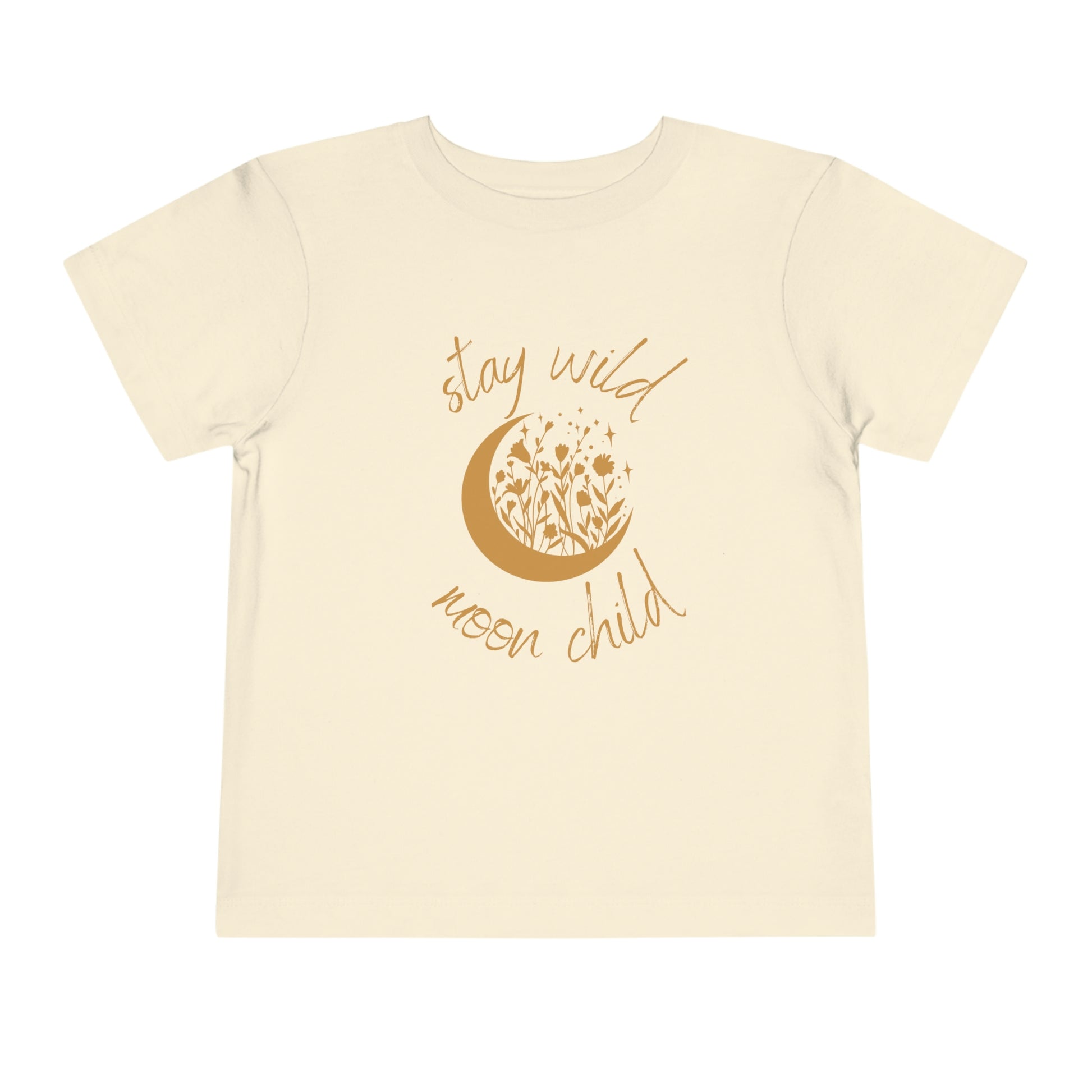 Toddler Short Sleeve Stay Wild Moon Child Tee (Natural)